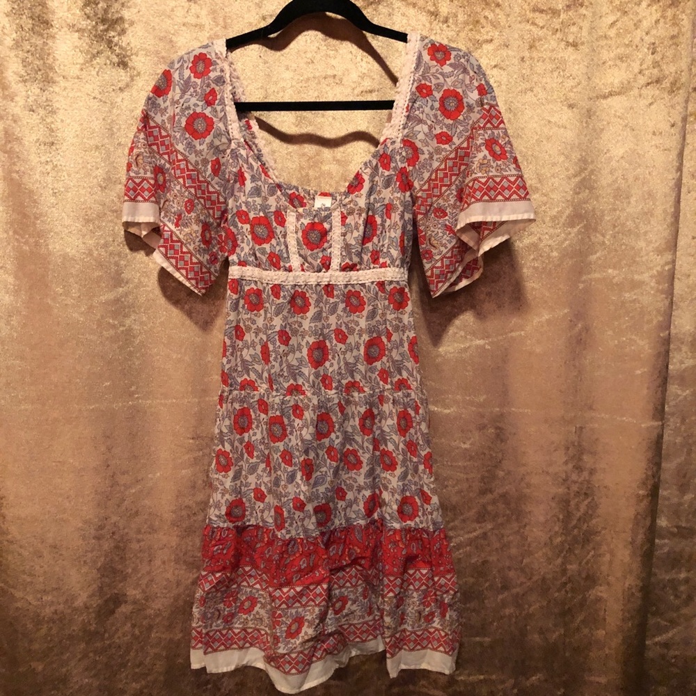 Light and airy prairie floral dress Anthropologie